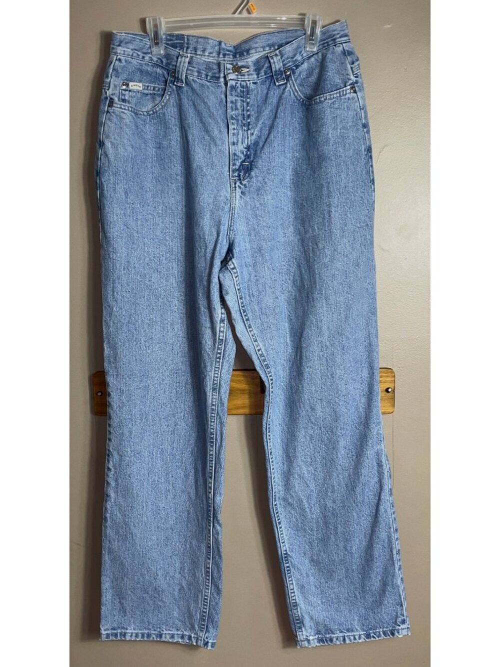 Vtg Riders Jeans 80s Relaxed Fit Mom High Waist Cinch Boyfriend Med Wash Wom 16 - Picture 2 of 13
